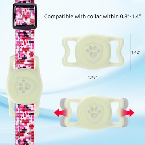 IP68 Waterproof AirTag Holder for Dog Collar (Luminous)