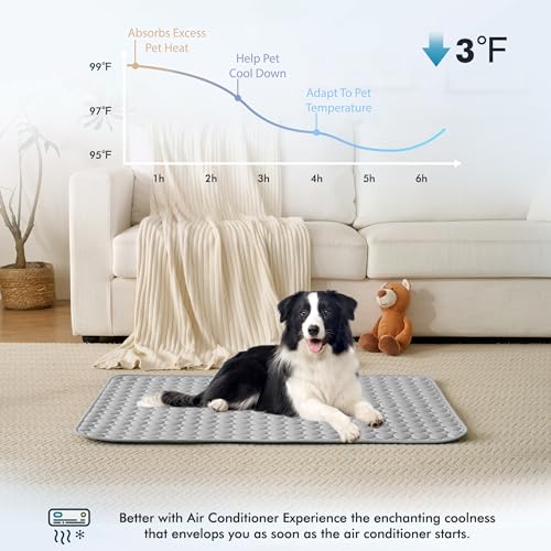 Summer Cooling Mat & Sleeping Pad (40" x 28" / Grey)