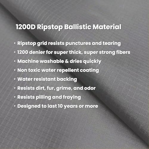 Tough Ripstop Dog Crate Pad (Medium (35" L x 22" W) / Tan)