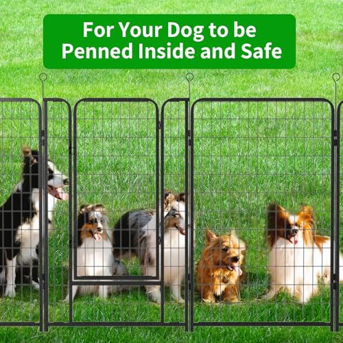 Dog Playpen Outdoor Extra Wide 24 Panels Heavy Duty Dog Fence 50" (32"W x 50"H)