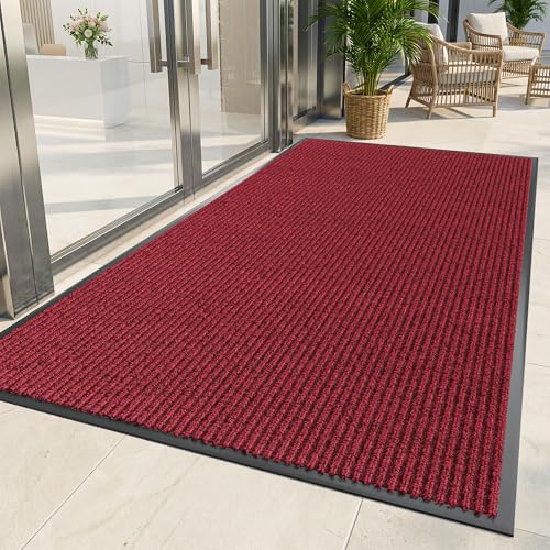 Indoor Outdoor Door Mat (Red / 4' x 8' (Rectangular))
