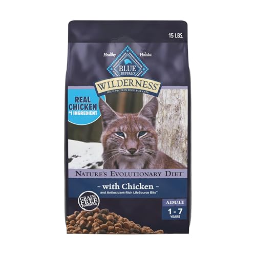 Wilderness Chicken Adult Dry Cat Food (15 Pound (Pack of 1))