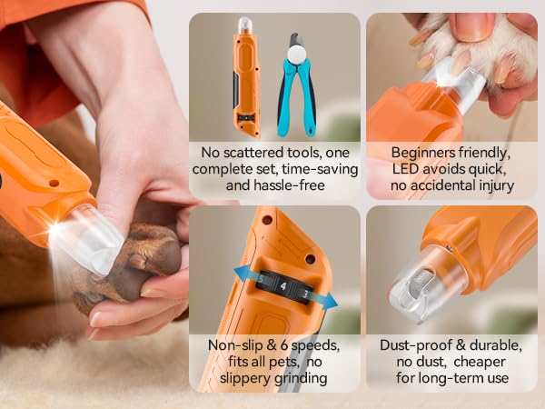 PAPIFFEED Dog Nail Grinder