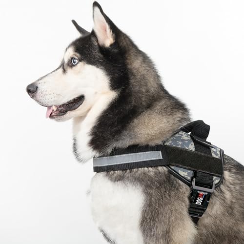 Dog Harness Reflective No (Urban Camo / Girth 15" to 18")