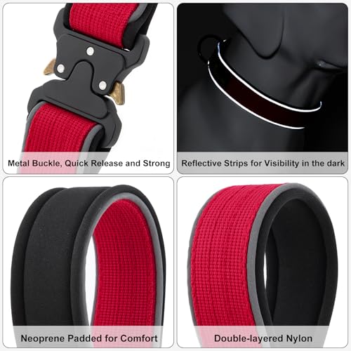 Tactical Dog Collar (S / Red)