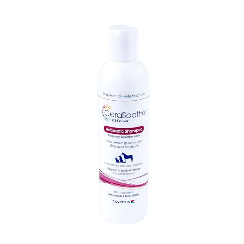 CeraSoothe® CHX+MC Antiseptic Shampoo for Dogs (8 oz (Pack of 1))