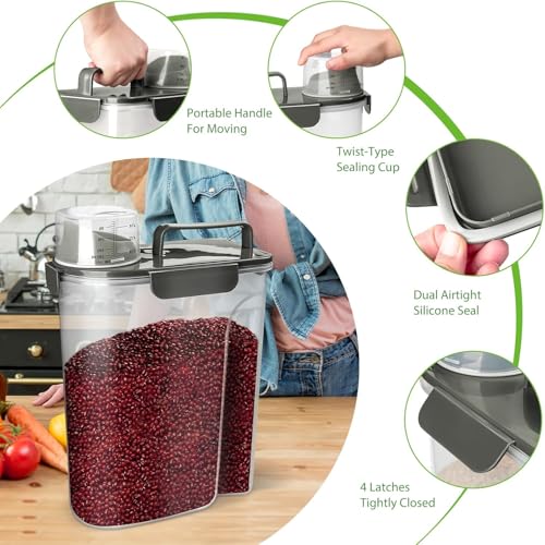 Rice Storage Container (10L/Grey)