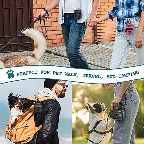 Dog Poop Bag Holder for Leash (Charcoal Gray / 1 Count (Pack of 1))