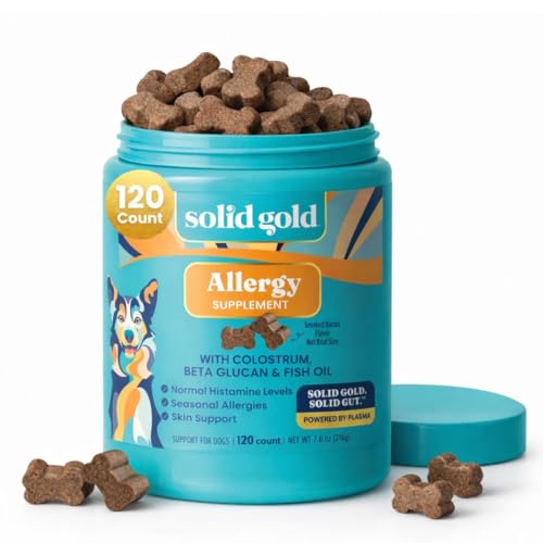 Dog Allergy Chews for Itchy Skin & Immune Support (120 Count)