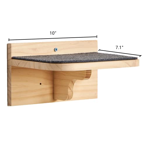 2 Pack Wooden Cat Wall Bed with 3 Steps (G)