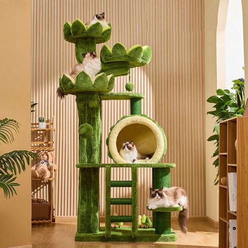 cat Climbing Frame Lotus Shaped Cat Climbing Frame Large Cat Tree Toy Multi