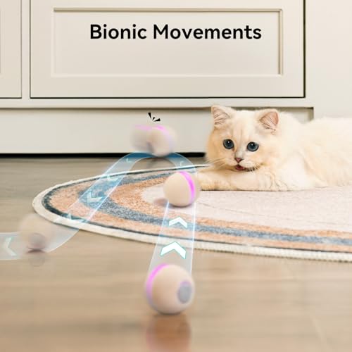 Interactive Cat Ball Toy (Apricot)