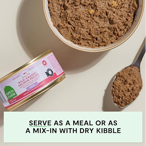 Wet Cat Food Wild Caught Salmon Canned Pate (2.8 Ounce (Pack of 18))