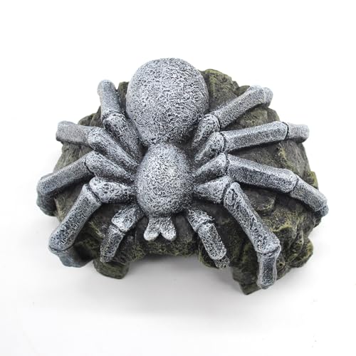 Reptile Rock Cave Hideouts Terrarium Habitat Decor Gecko Tank Accessories for Fish (Type-C)