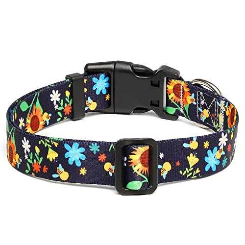 Adjustable Dog Collar (Extra Small / Sunflower)