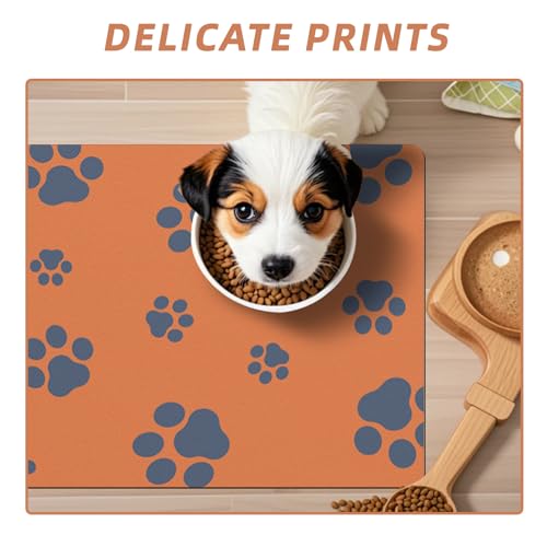 18"×30" Dog Food Mat (Orange / 18"×30")