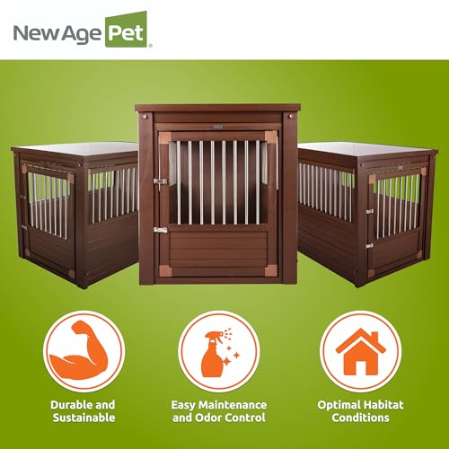 ECOFLEX® XL Furniture Style Dog Crate & End Table (Russet / 42.6"L x 27.6"W x 30.9"H)