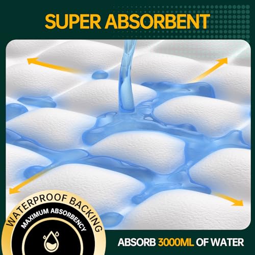 Disposable Bed Pads 40"X40" 50pcs Extra Large Pee Pads (40"x40"-50counts)
