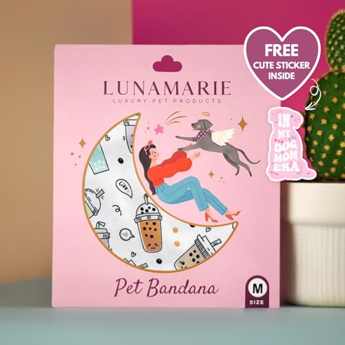 Luxury Pet Birthday Bandanas (Boba / Medium)