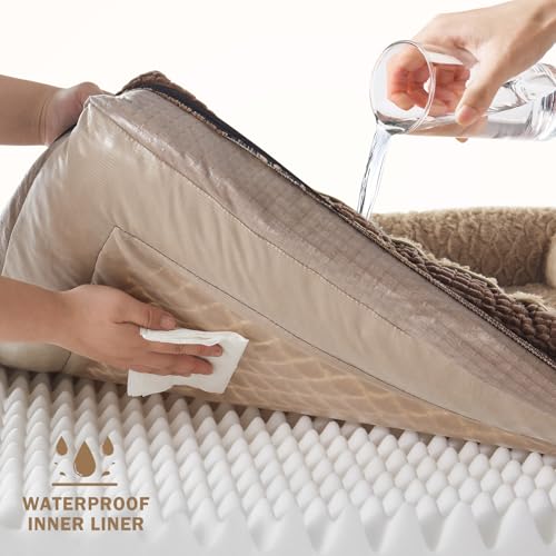 Orthopedic Dog Beds Large Sized (XL (42"x 32"x 7.5") / Brown)