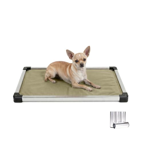 Chew Proof Armored Padded Dog Crate Bed (Small (29" L x 18" W x 1" H) / Sage Green)