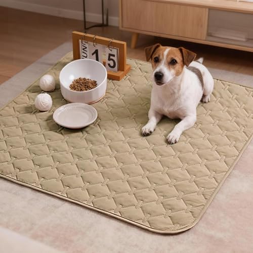 Waterproof Armchair Covers for Pets (30x30 Inch (Pack of 1) / Dark Beige/Light Beige)