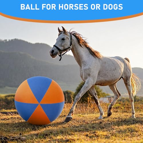 Giant 40 Inch Herding Balls with Ball Cover (Blue,Orange / 40 Inch / Cute)