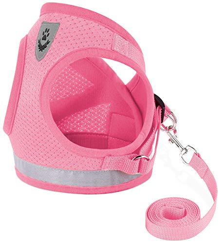 Cat Harness and Leash Set (XS (Chest: 6" - 8") / Pink)