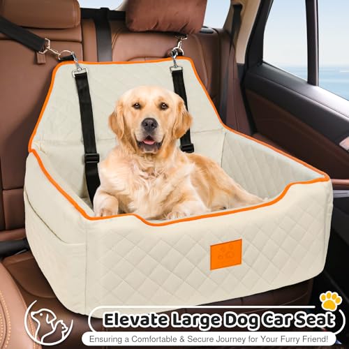 Dog Car Seat for Large (Beige)