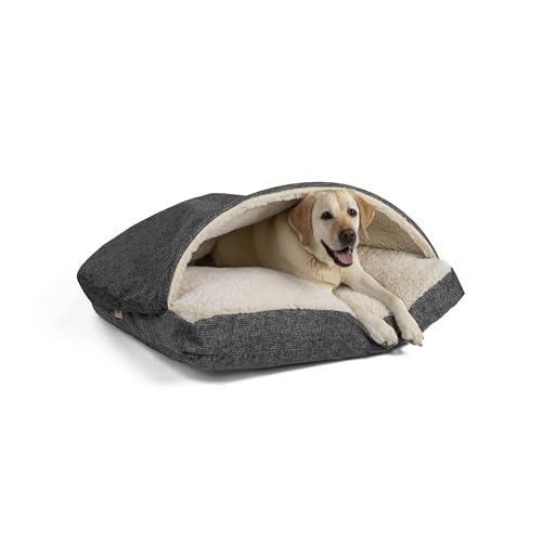Rectangle Cozy Cave Dog Bed (Merlin Pewter / Large)