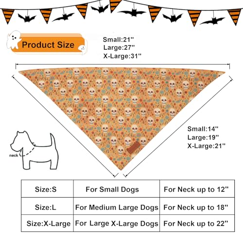 Halloween Dog Bandana (X-Large / Halloween)
