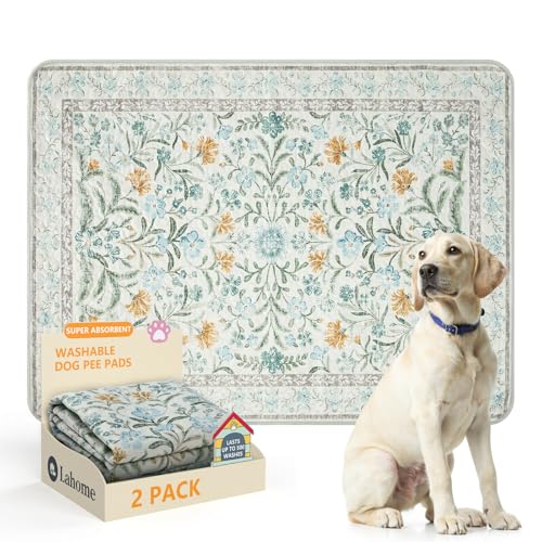 Washable Reusable Pee Pads for Dogs (Blue-02 / 3FT x 4FT (Pack of 2))