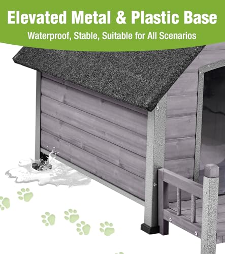 Dog House Outdoor Weatherproof with Porch