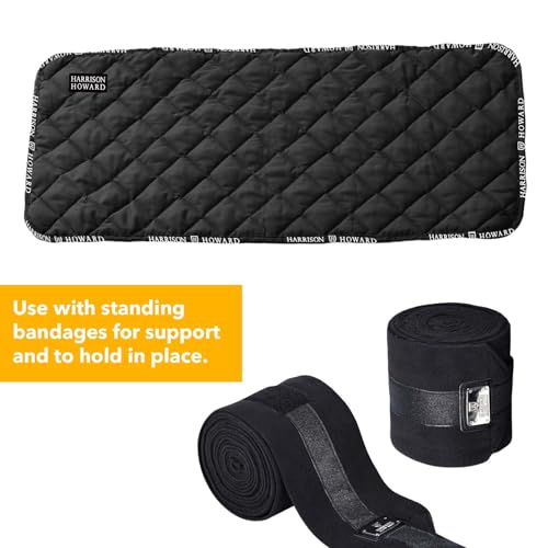 Quilted Horse Leg Wraps (Large / Black)