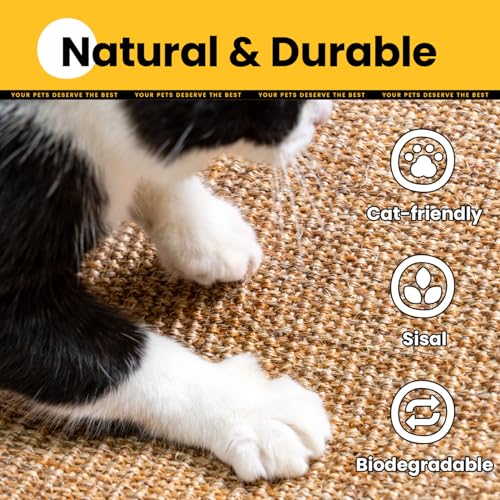Cat Scratcher Mat (1 Pack-M (23.6'' X 15.7") / Brown)