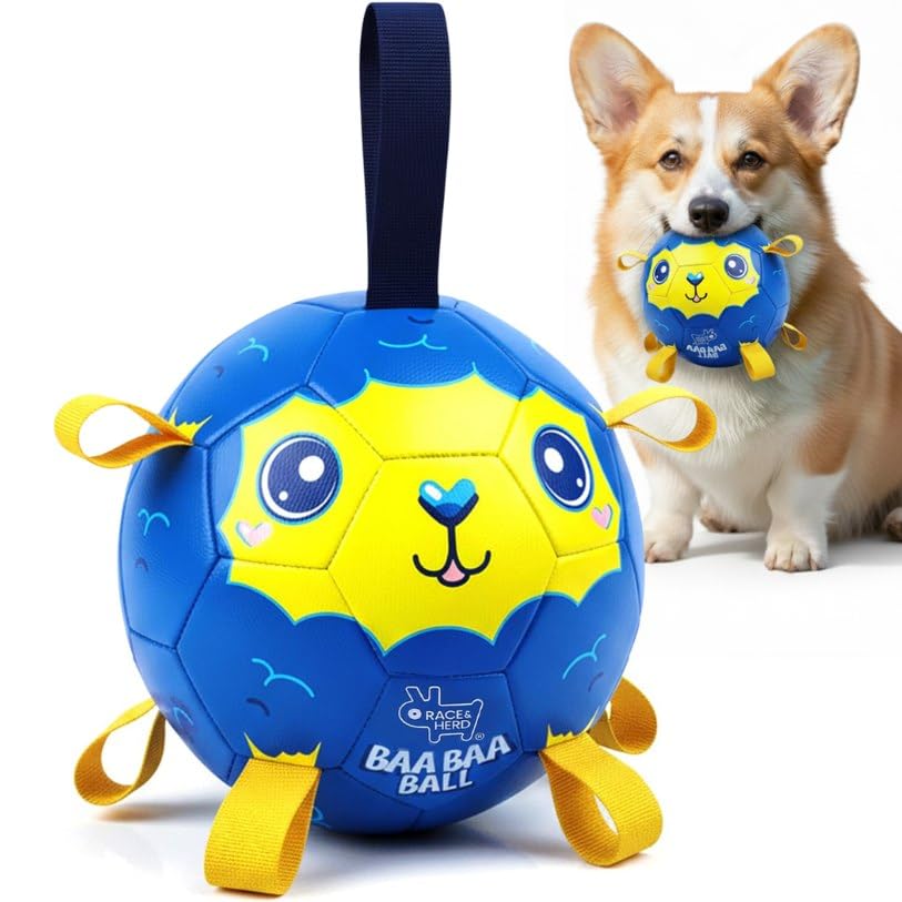 7.5" Jolly Soccer Ball for Dogs (Soccer Ball 7.5" (Ocean) / Mini 7.5")