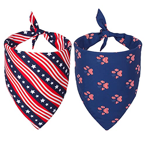 American Flag Dog Bandana (Large / Flag-2)
