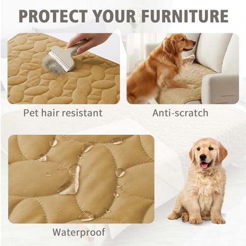 Waterproof Pet Bed Cover Anti (30x53 Inch (Pack of 1) / Sand)