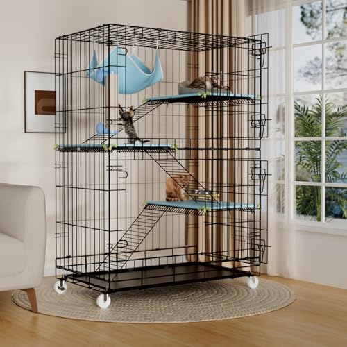 4 Tier Cat Cage Indoor (30.1"L x 18.7"W x 42.5"H)