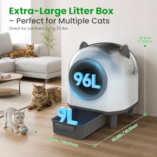 Self Cleaning Litter Box (White)
