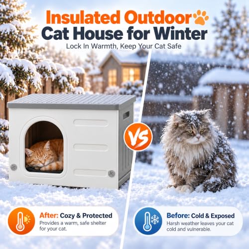 HDPE Cat House with Liner (Modern)