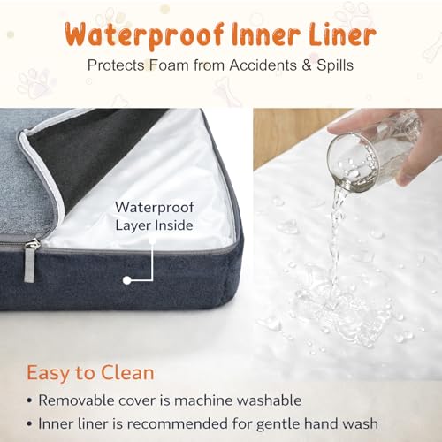 Dog Bed Mat Crate Pad Mattress (Grey / XXL(47"*29"*3"))