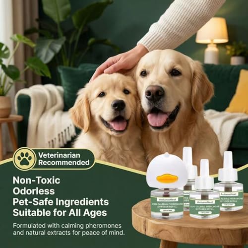 4 Pack Dog Calming Diffuser Kit (Duck Diffuser (with Light))