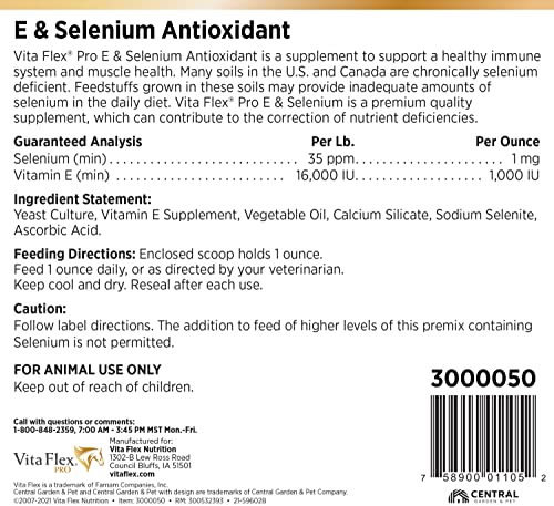 Pro E & Selenium Supplement for Horses (320 Day Supply, 20 Pound)