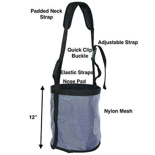 Horse Feed Bag (Pony / Dark Gray)