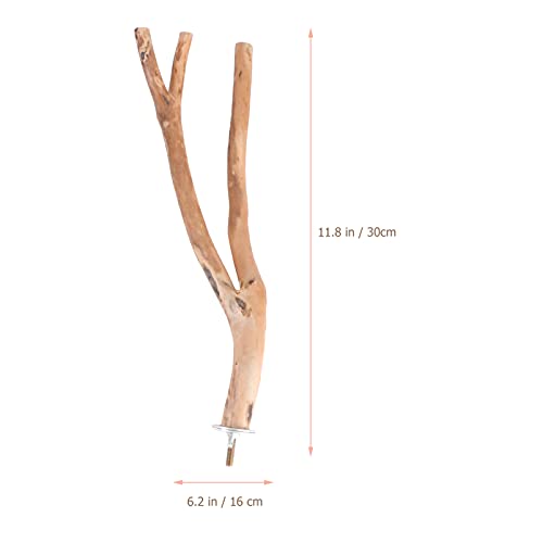 2 Pack Natural Wood Bird Perches for Cage