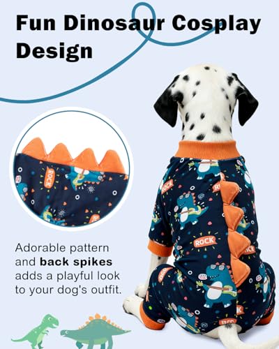 Dinosaur Costume Dog Pajamas (X-Large / Dinos#14)