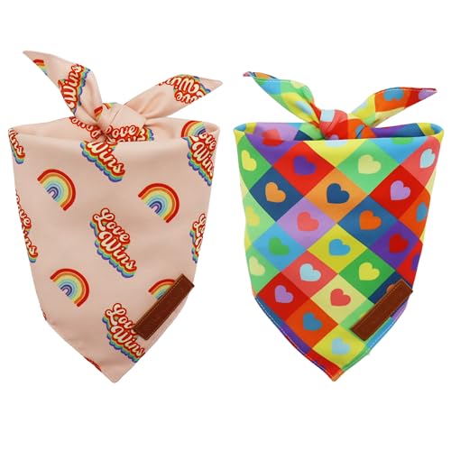 Pride Dog Bandanas 2 Pack (Pride / Large)
