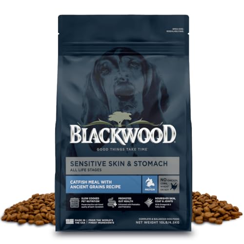 Sensitive Premium Dry Dog Food (Catfish Meal with Ancient Grains / 10 Pound (Pack of 1))