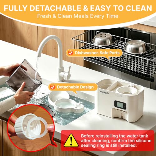5L Automatic Cat Feeder & 3L Water Dispenser (White)